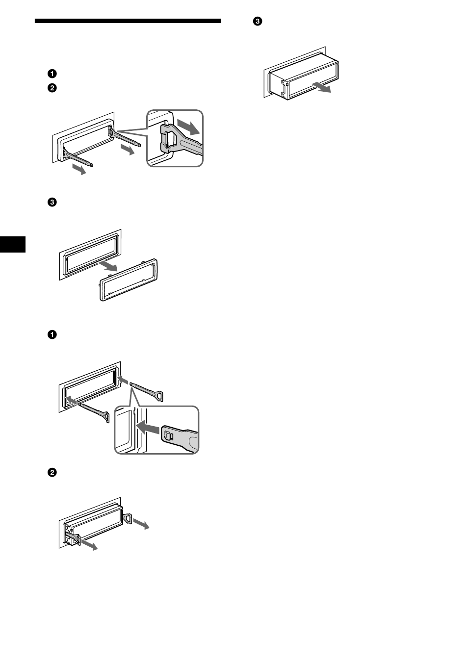 Démontage de l’appareil, 26 démontage de l’appareil | Sony CDX-CA680X User Manual | Page 84 / 148