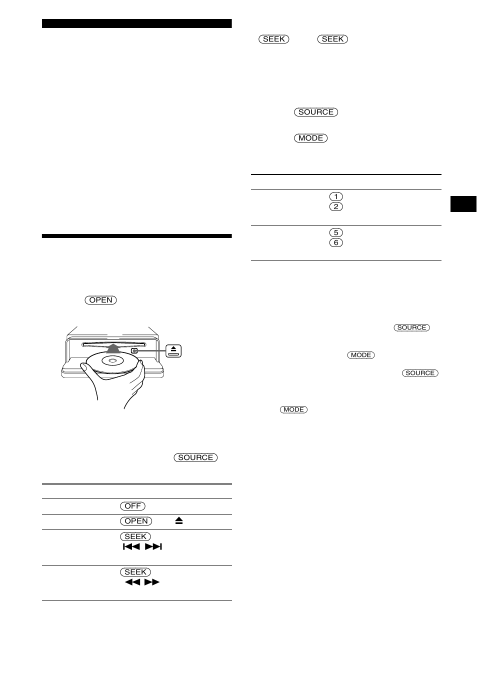 Cd player cd/md unit (optional) (cdx-ca680x), Playing a disc | Sony CDX-CA680X User Manual | Page 9 / 148