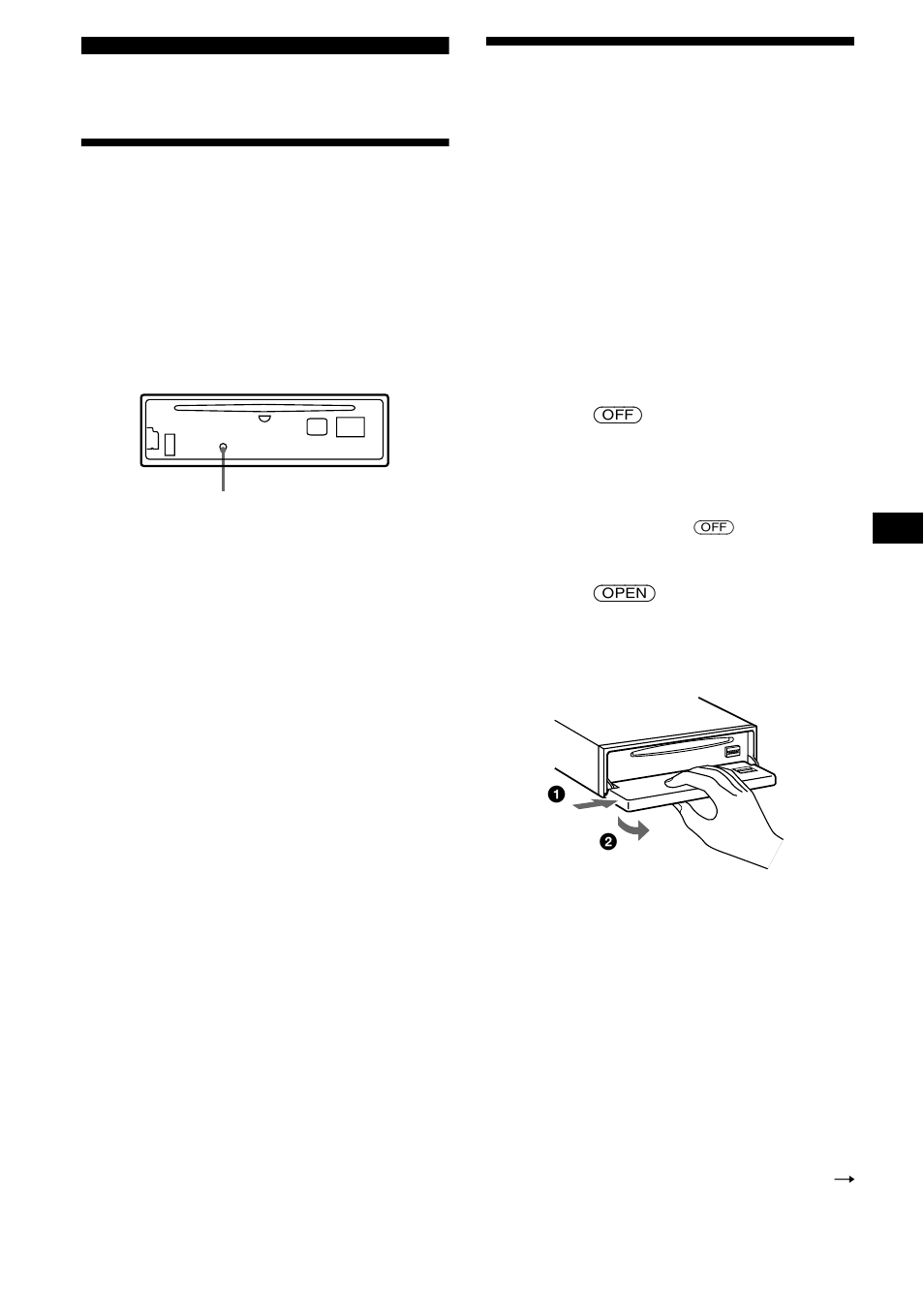 Operazioni preliminari, Azzeramento dell’apparecchio, Rimozione del pannello anteriore | Sony CDX-CA680X User Manual | Page 95 / 148