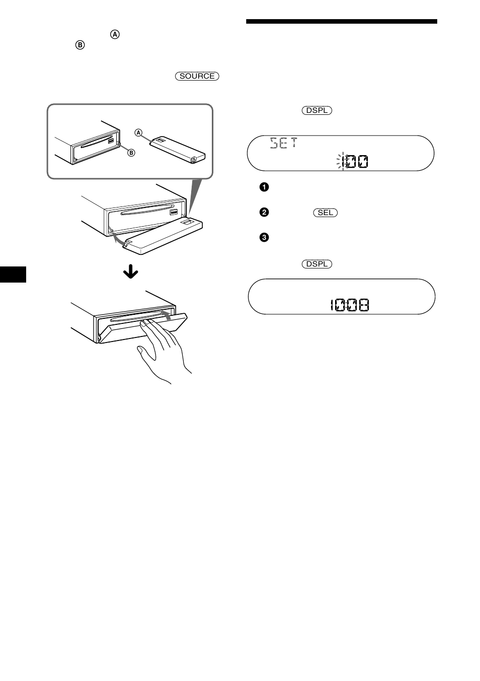 Impostazione dell’orologio | Sony CDX-CA680X User Manual | Page 96 / 148