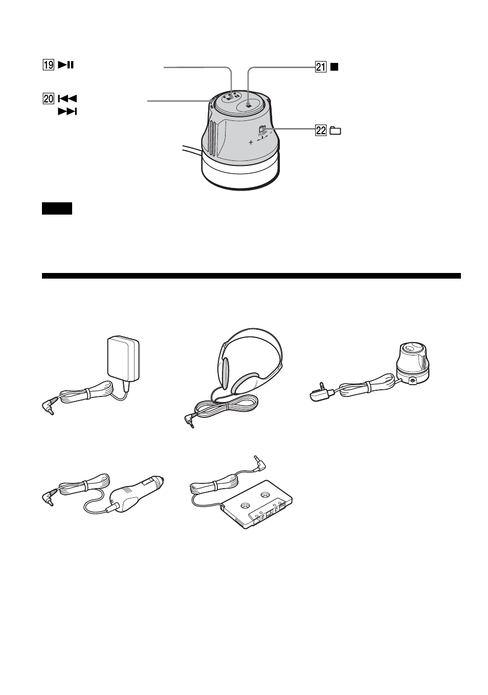 Checking the supplied accessories | Sony D-NE718CK User Manual | Page 10 / 40