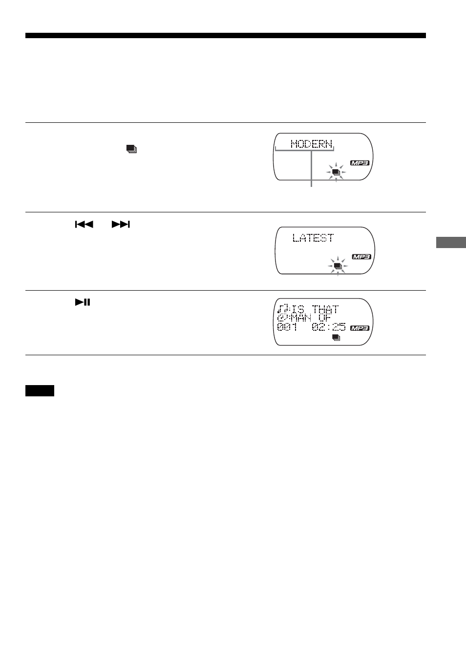 Playing your favorite play lists, M3u play list play) (mp3 cd only) | Sony D-NE718CK User Manual | Page 19 / 40
