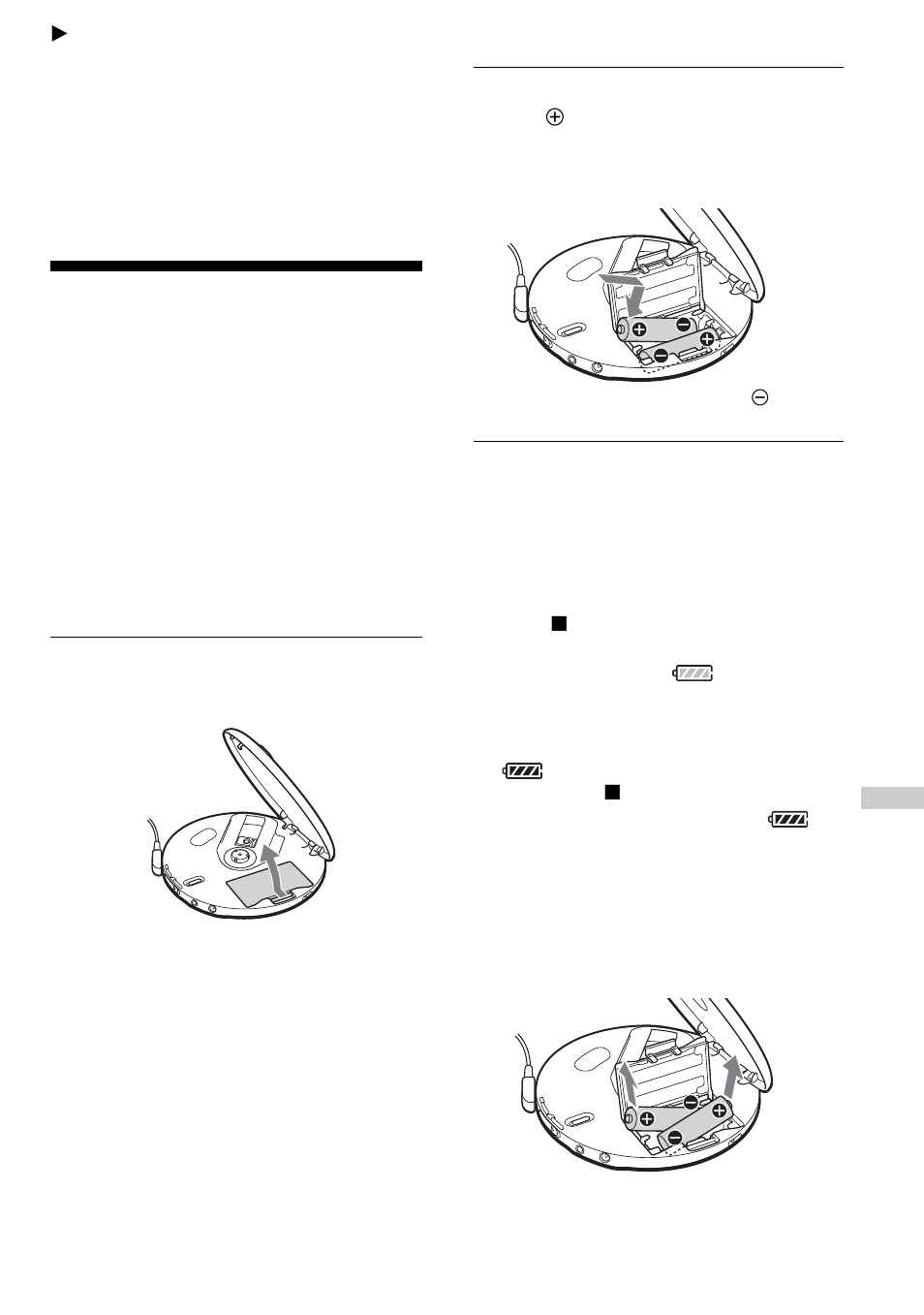 Connecting to a power source, Using the batteries | Sony D-NE718CK User Manual | Page 29 / 40