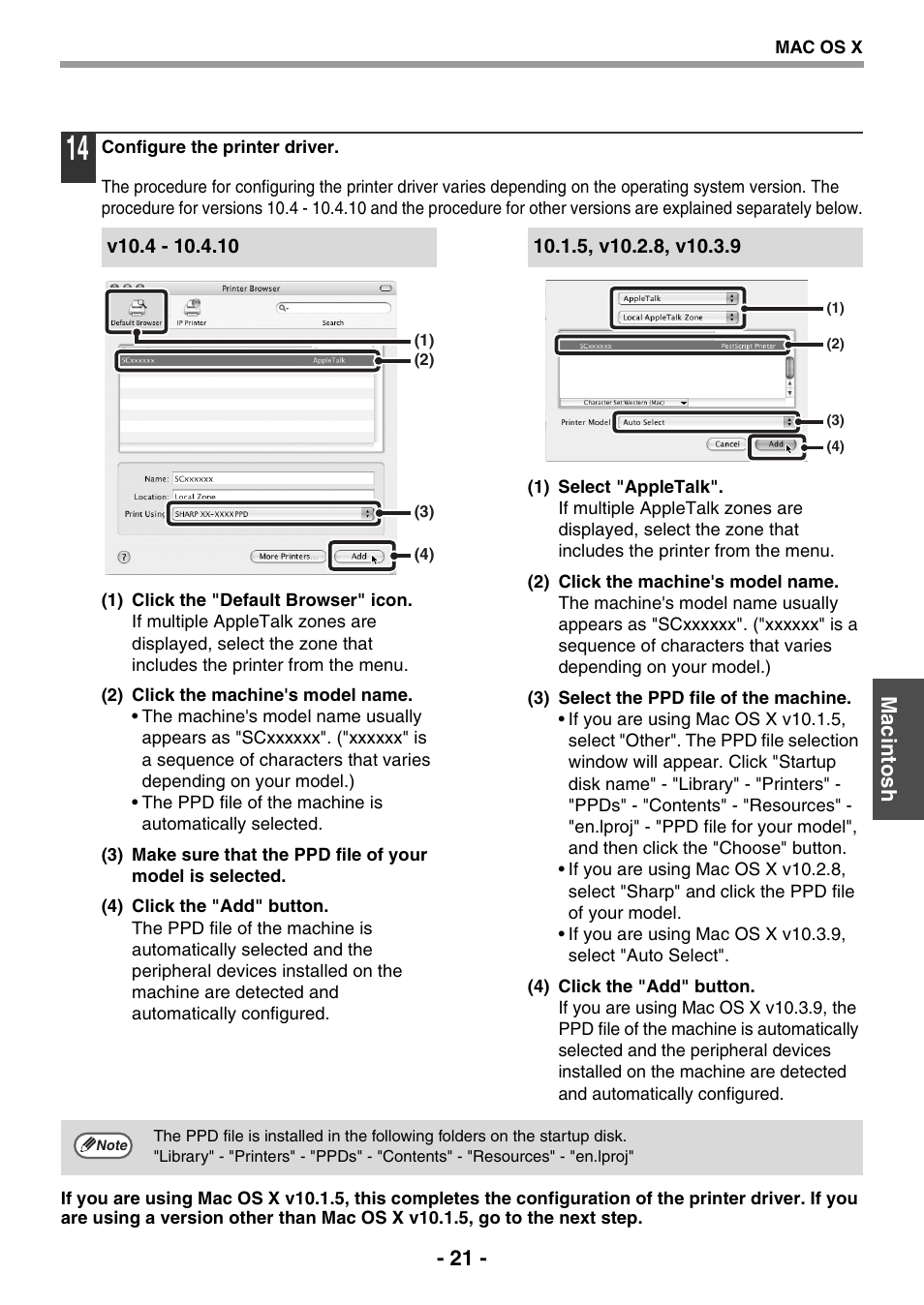 Macintosh | Sony AR-208S User Manual | Page 229 / 311