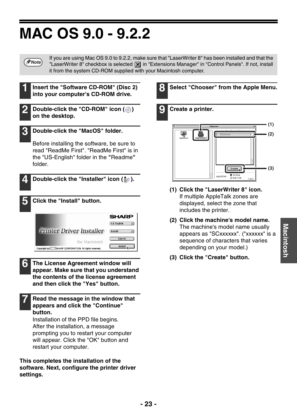 Mac os 9.0 - 9.2.2 | Sony AR-208S User Manual | Page 231 / 311