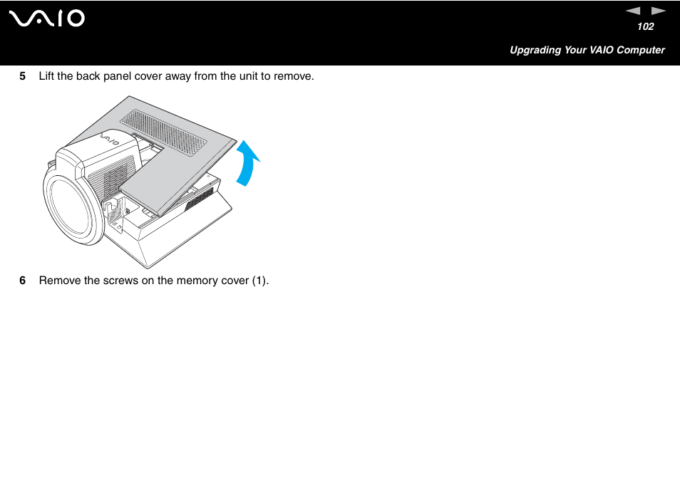 Sony VGC-V User Manual | Page 102 / 158