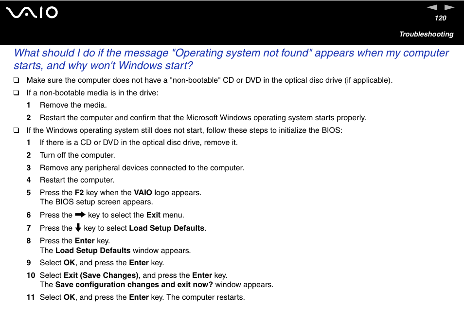 Sony VGC-V User Manual | Page 120 / 158