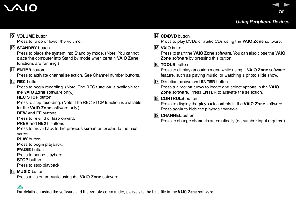 Sony VGC-V User Manual | Page 78 / 158