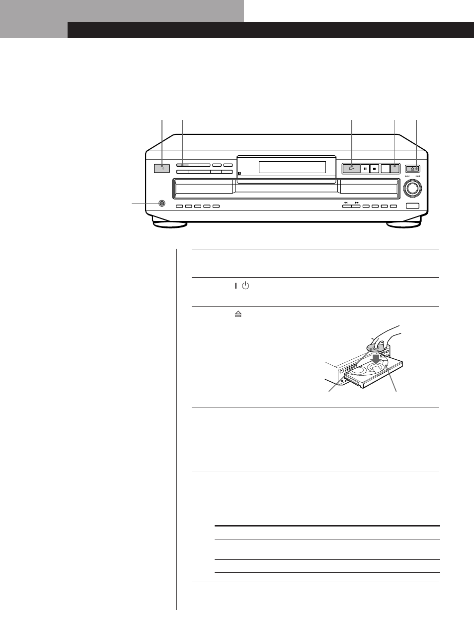 Playing a cd 2 5, Basic operations | Sony CDP-CE525 User Manual | Page 8 / 32