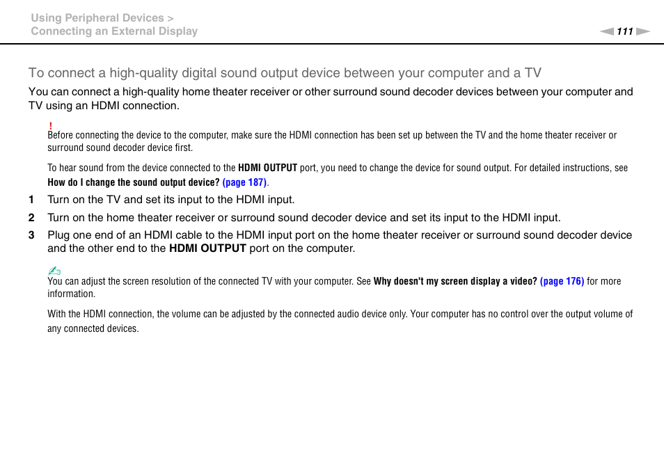 Sony VAIO VPCL2 User Manual | Page 111 / 197