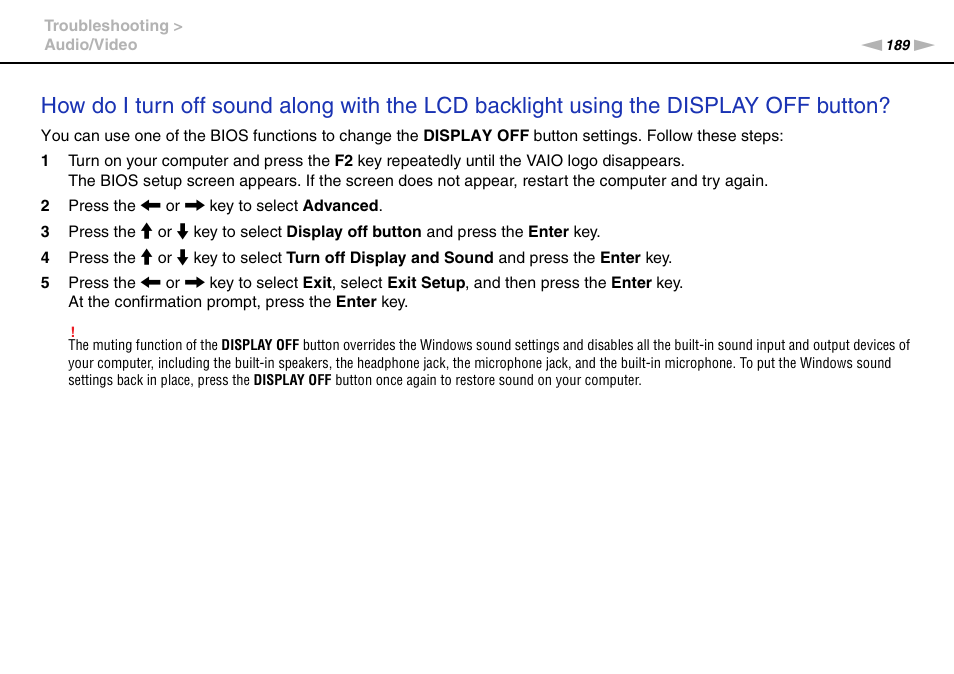 Sony VAIO VPCL2 User Manual | Page 189 / 197