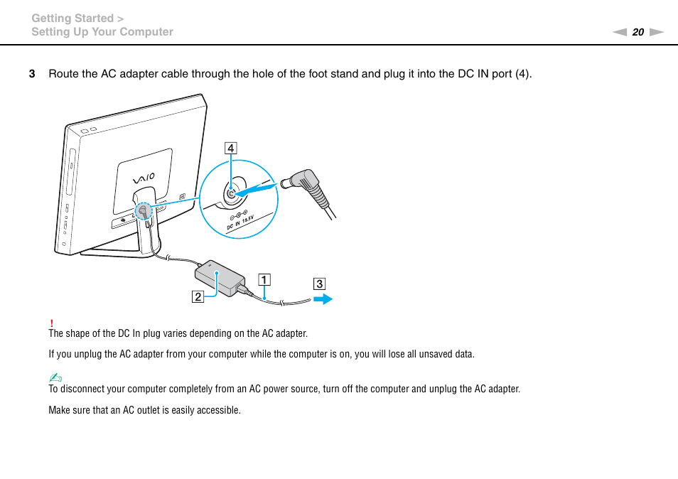 Sony VAIO VPCL2 User Manual | Page 20 / 197