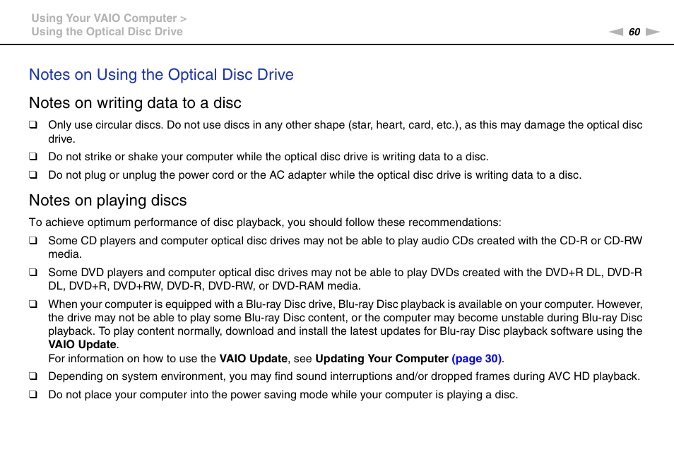 Sony VAIO VPCL2 User Manual | Page 60 / 197