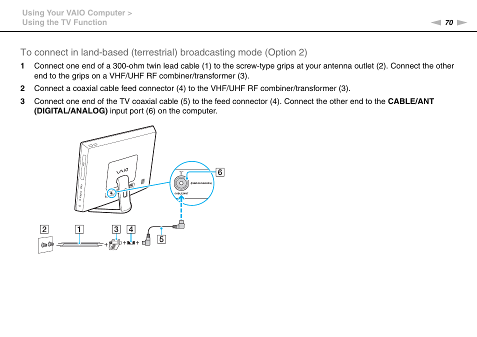 Sony VAIO VPCL2 User Manual | Page 70 / 197