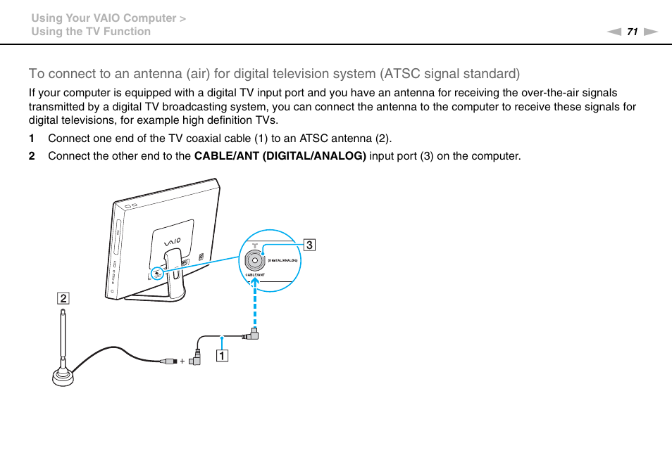 Sony VAIO VPCL2 User Manual | Page 71 / 197