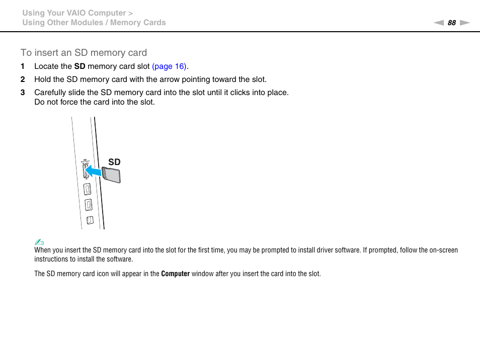 Sony VAIO VPCL2 User Manual | Page 88 / 197