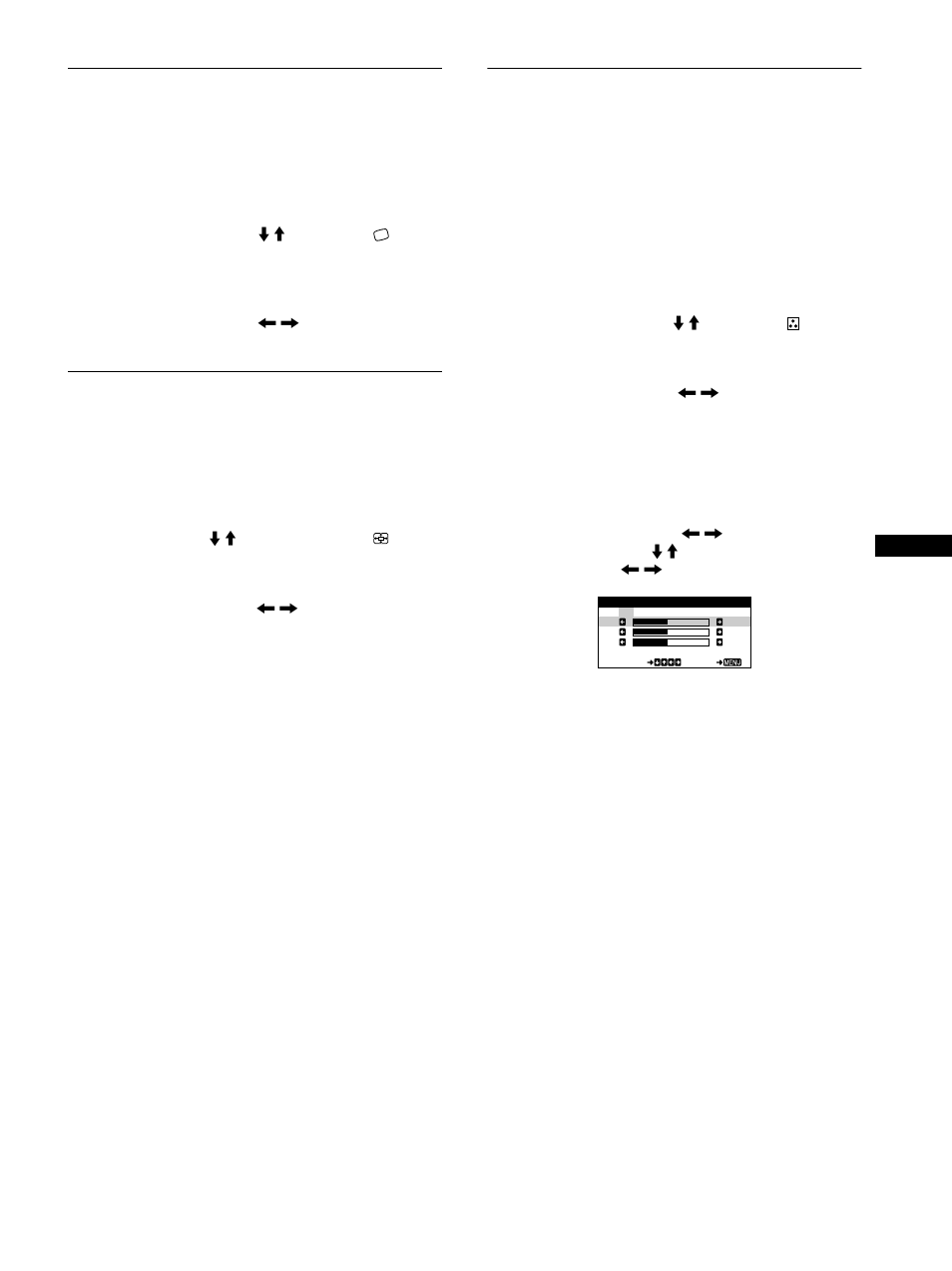 Adjusting the picture’s rotation (rotation), Enlarging or reducing the picture (zoom), Adjusting the color of the picture (color) | Sony CPD-E100P User Manual | Page 11 / 88