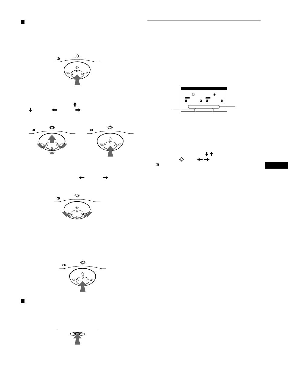 Adjusting the brightness and contrast | Sony CPD-E100P User Manual | Page 9 / 88