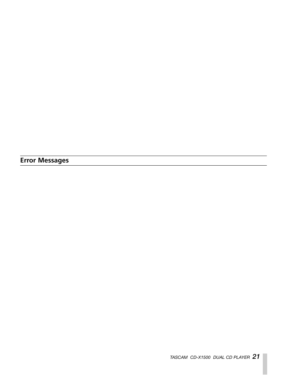 Sony CD-X1500 User Manual | Page 21 / 40