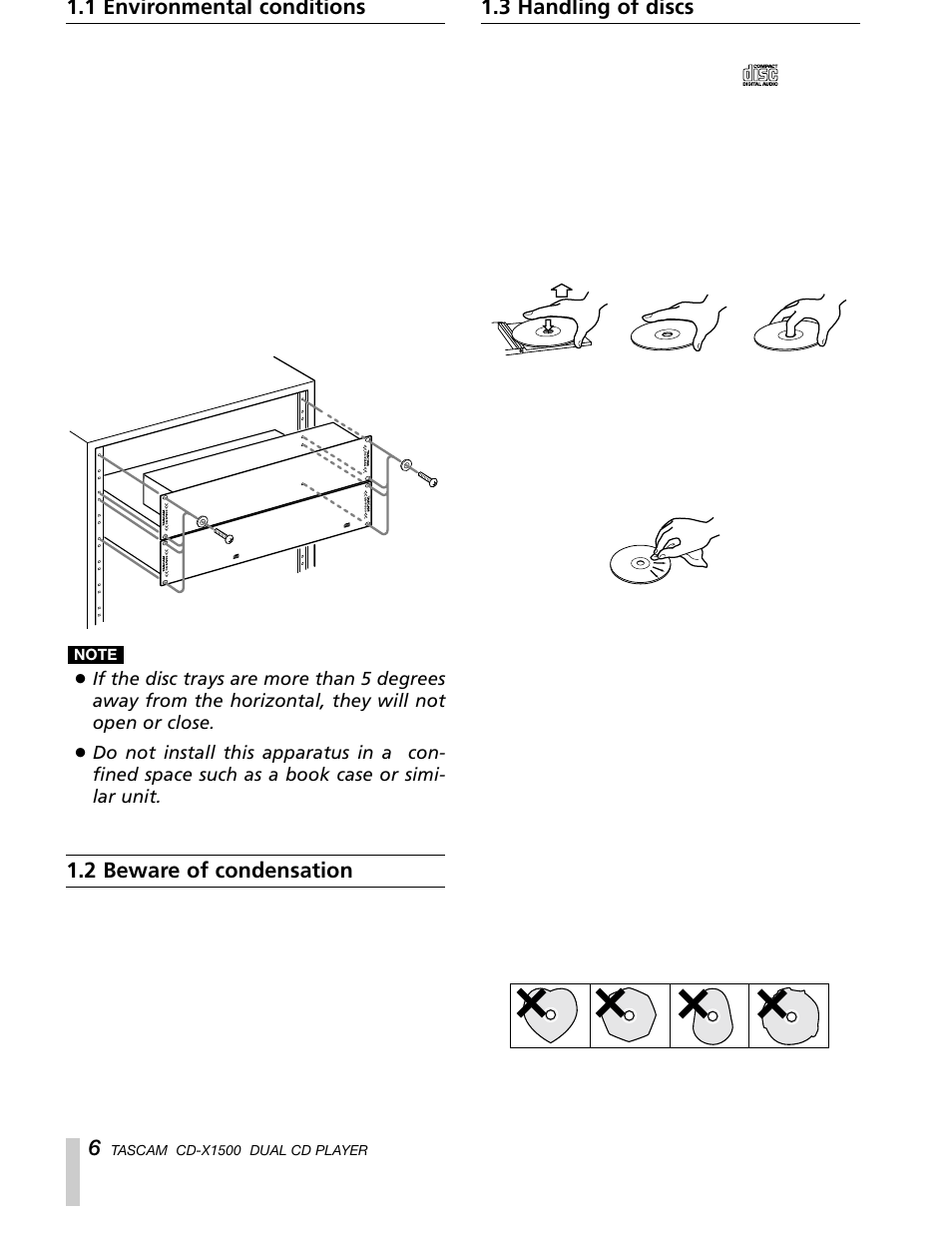 Sony CD-X1500 User Manual | Page 6 / 40