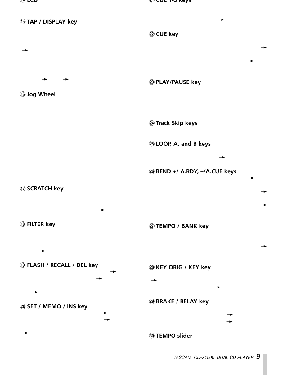 Sony CD-X1500 User Manual | Page 9 / 40