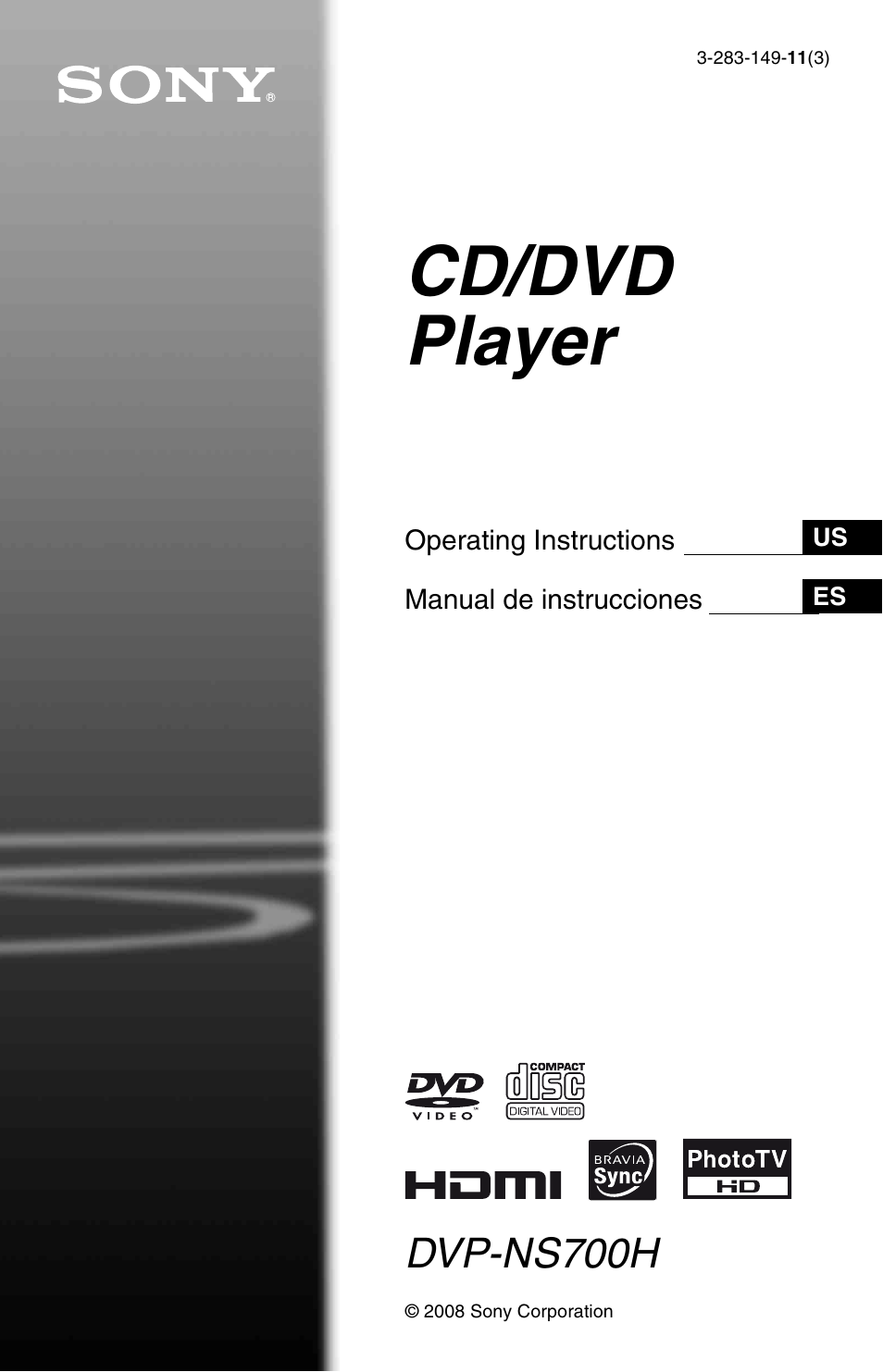 Sony DVP-NS700H User Manual | 88 pages