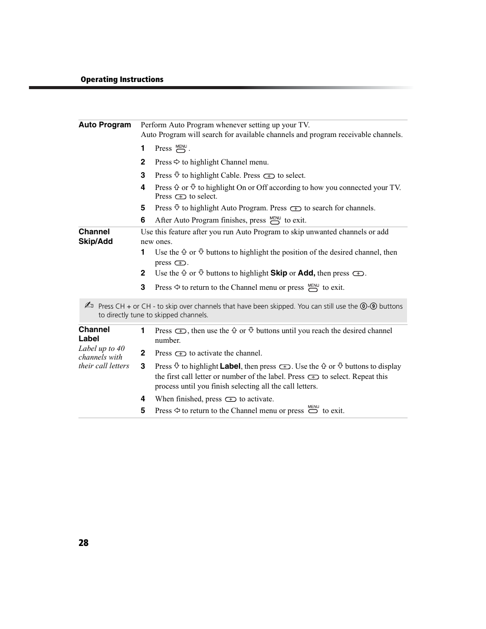 Sony WEGA KV-27FS100L User Manual | Page 36 / 55