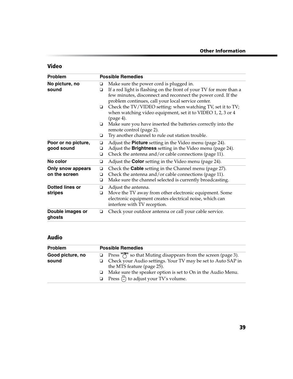 Sony WEGA KV-27FS100L User Manual | Page 47 / 55
