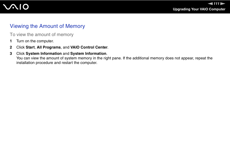 Sony VAIO VGN-FW300 User Manual | Page 111 / 179