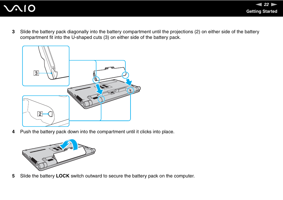 Sony VAIO VGN-FW300 User Manual | Page 22 / 179