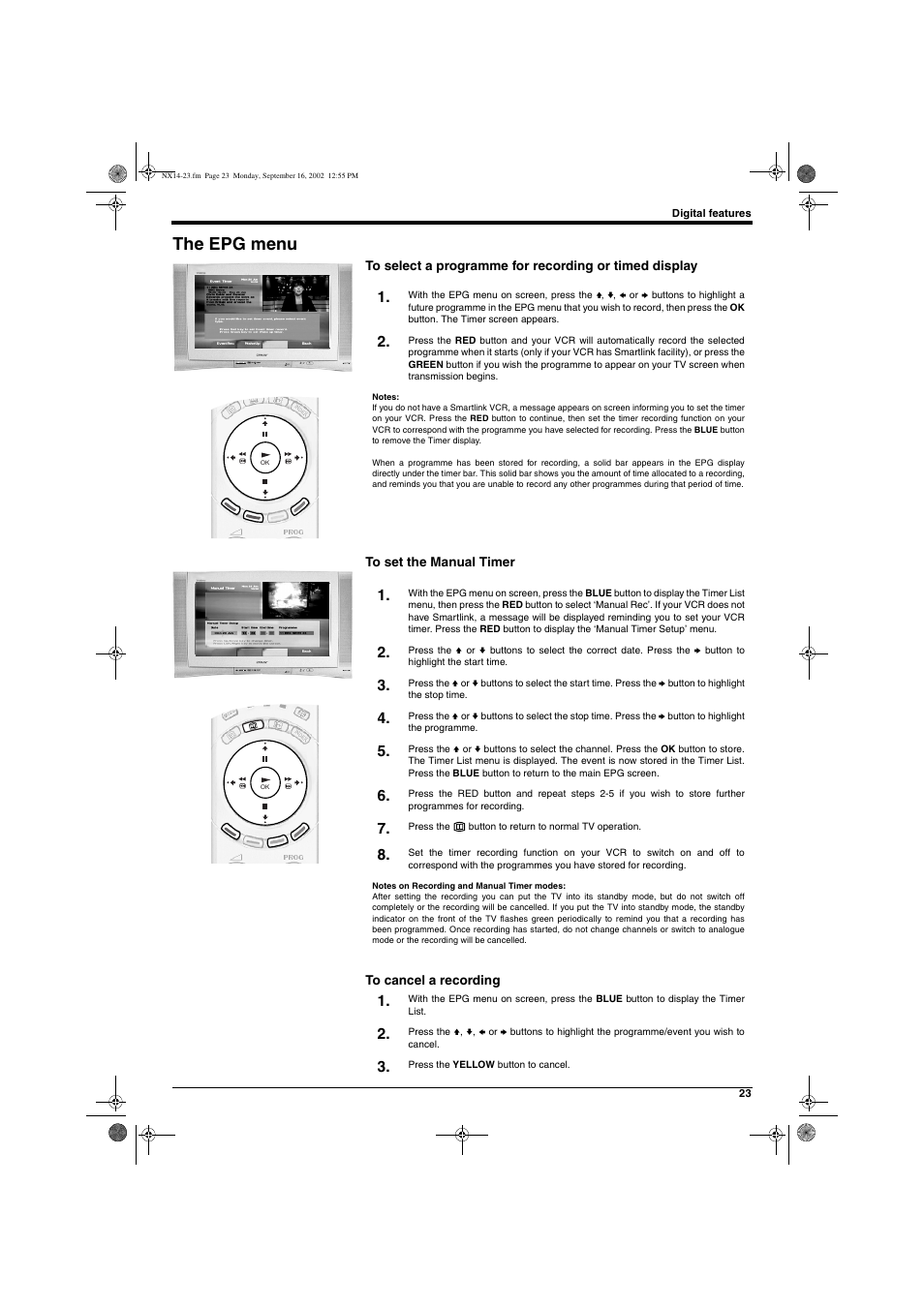 The epg menu | Sony KD-32NX200U User Manual | Page 25 / 48