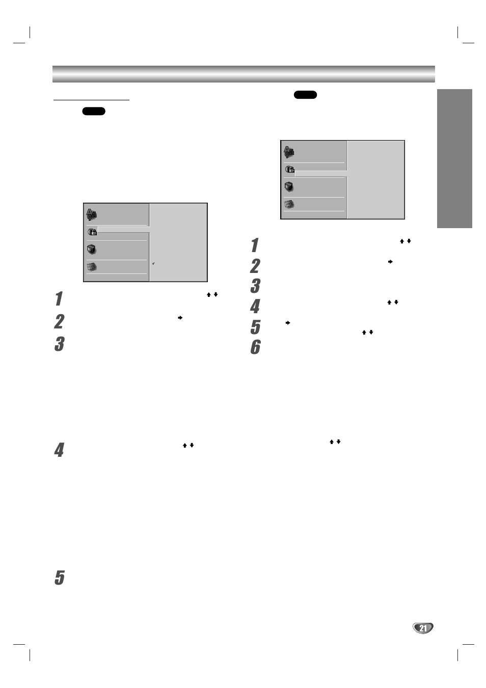 Before operation (continued), Prep ara tion, Parental control | Sony AVJ-X55 User Manual | Page 21 / 40