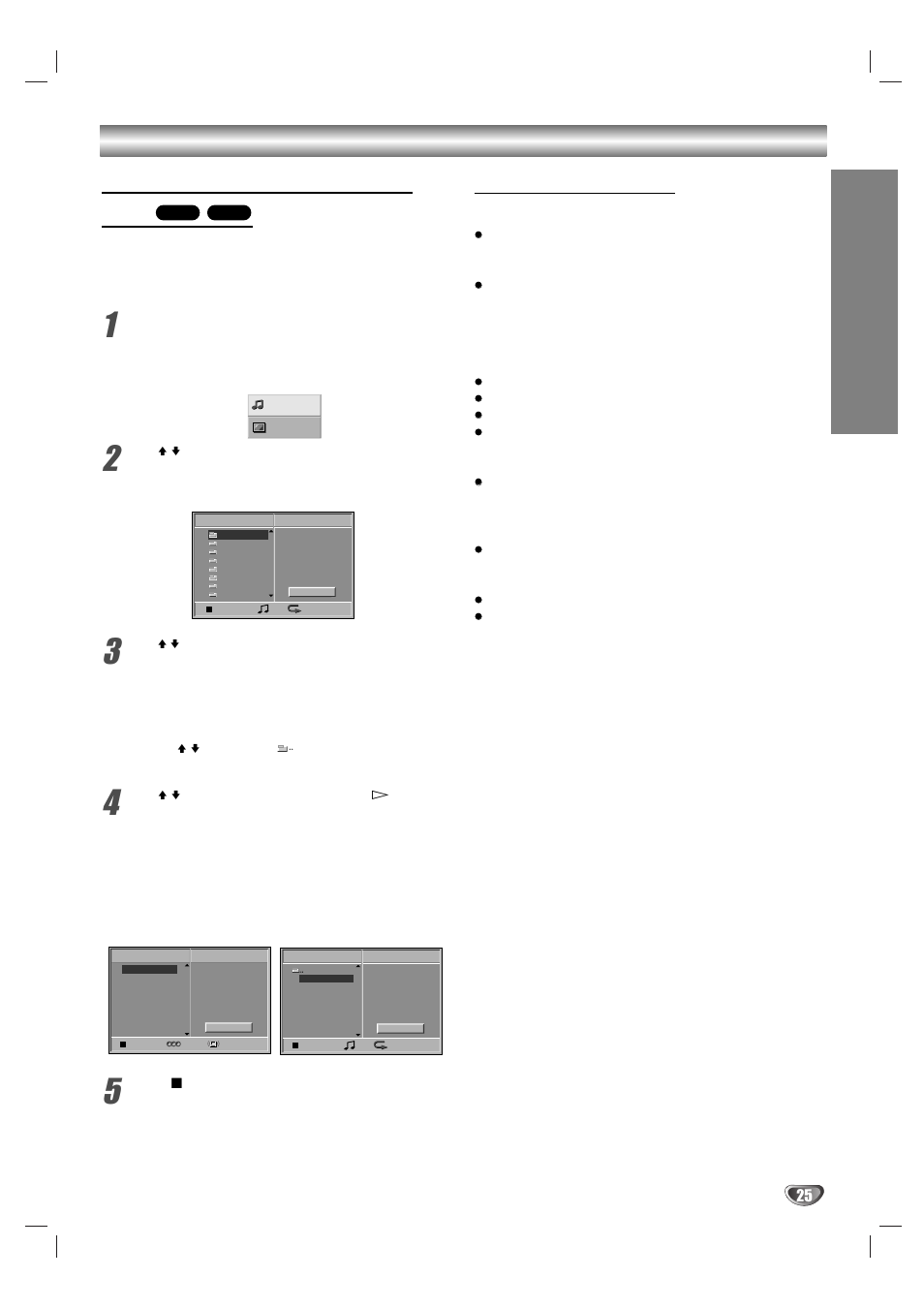 Opera tion, About mp3 | Sony AVJ-X55 User Manual | Page 25 / 40