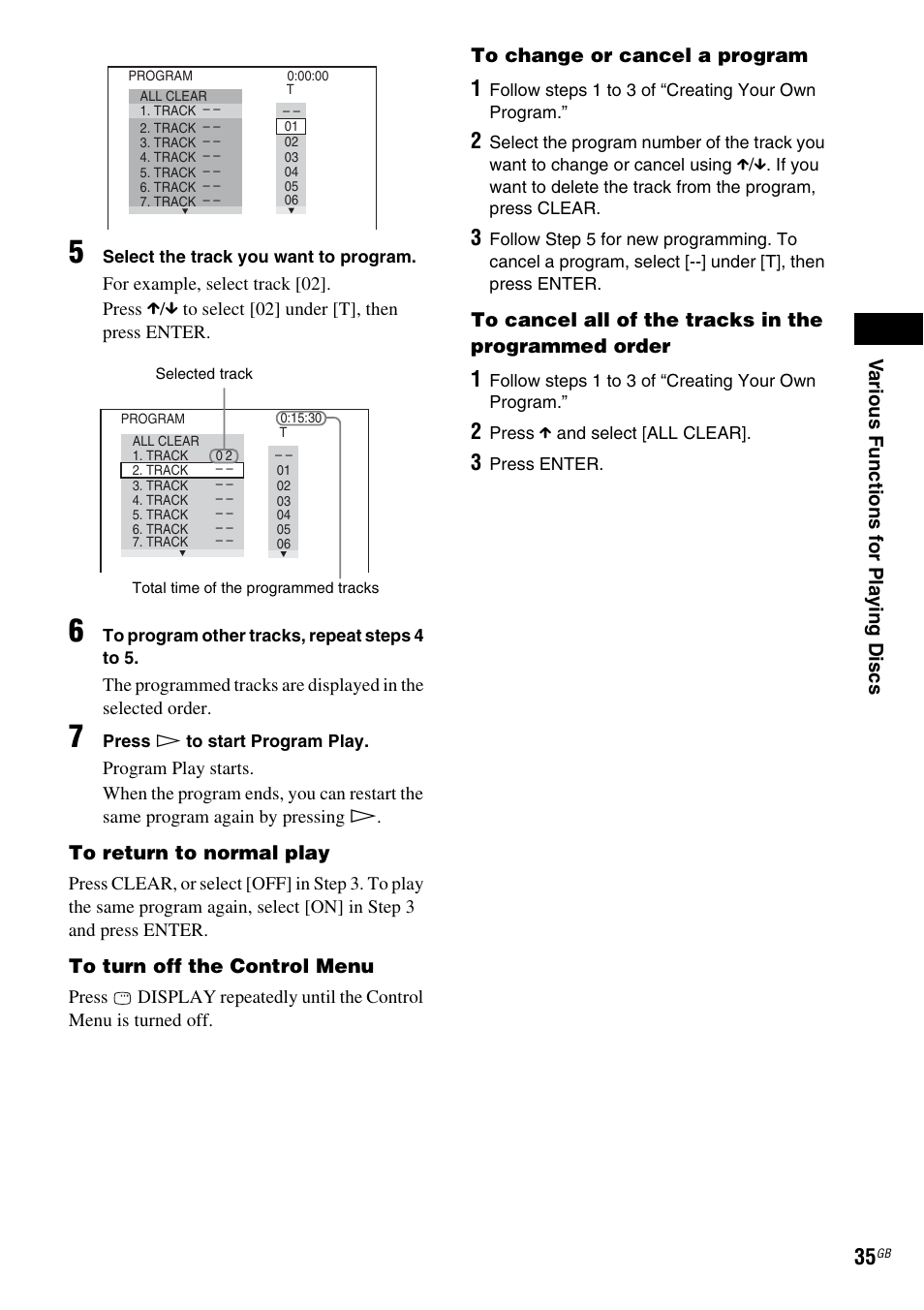 Sony DAV-DZ210D User Manual | Page 35 / 96