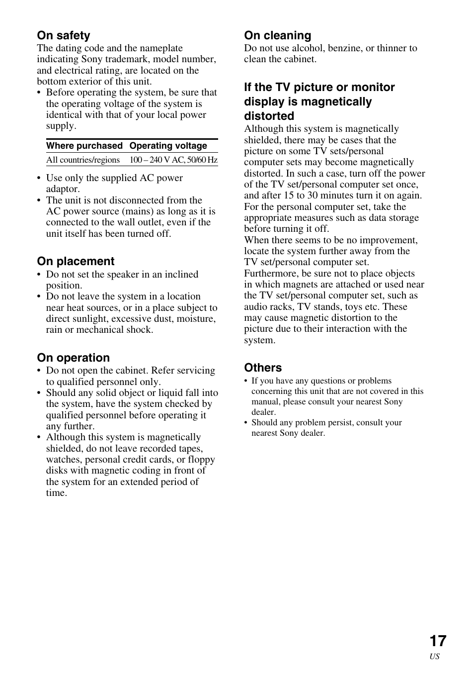 Sony SRS-BT100 User Manual | Page 17 / 64