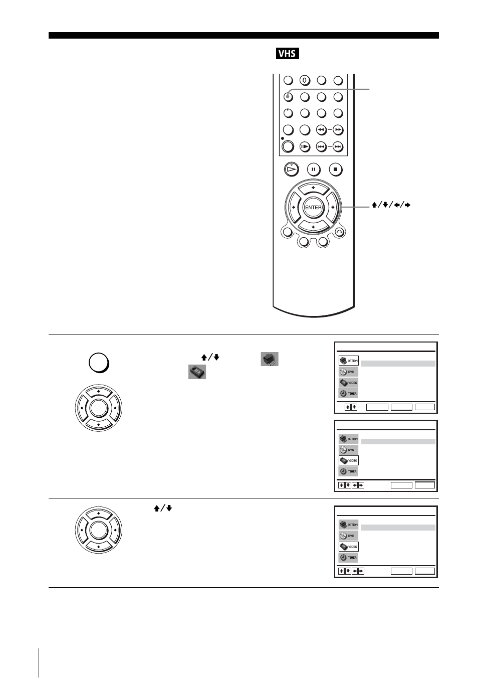 Changing menu options, Press v/v to select the option to change | Sony SLV-D910N/R User Manual | Page 98 / 120