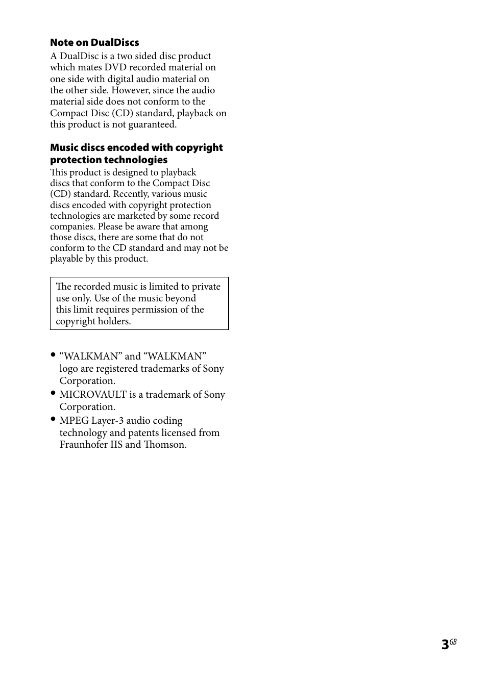 Sony CMT-HX3R User Manual | Page 3 / 32