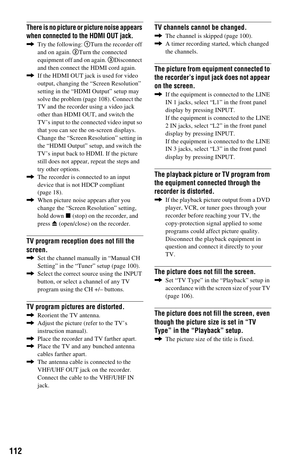 Sony RDR-HX780 User Manual | Page 112 / 136