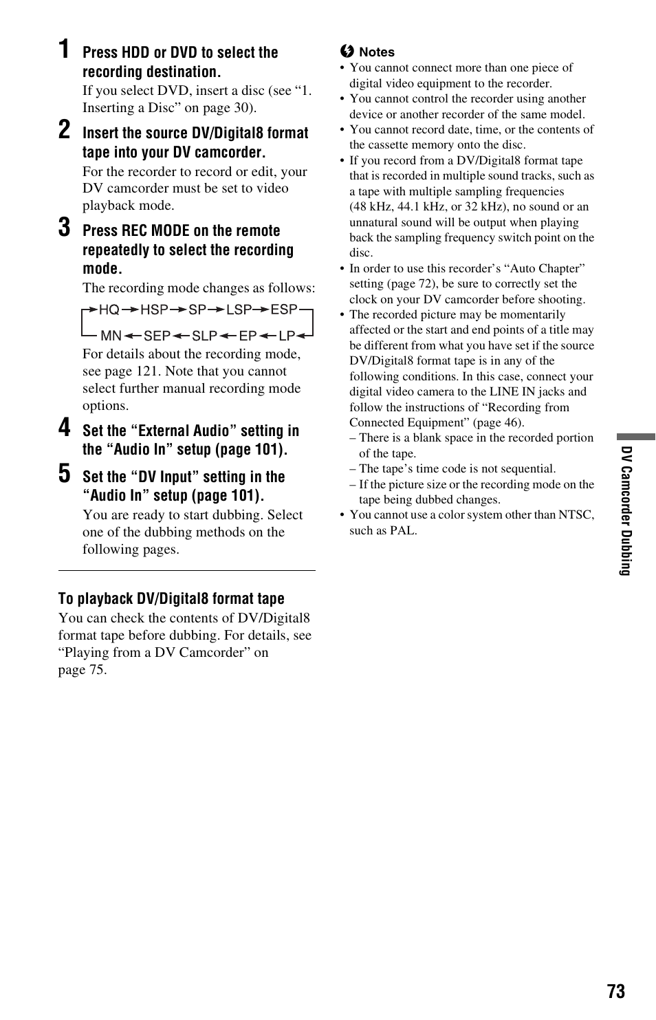 Sony RDR-HX780 User Manual | Page 73 / 136