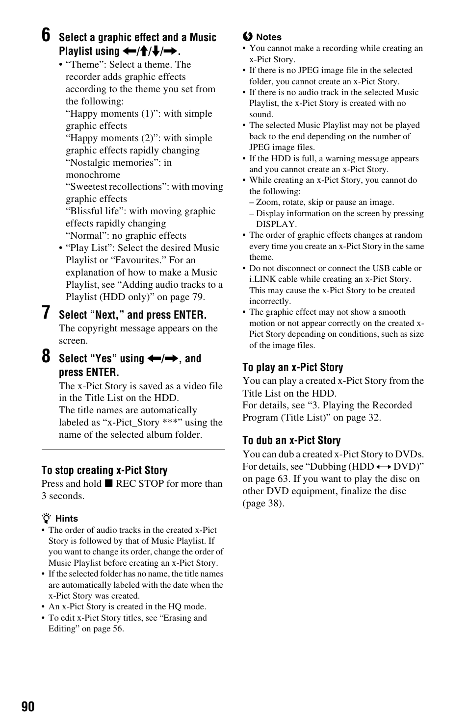 Sony RDR-HX780 User Manual | Page 90 / 136