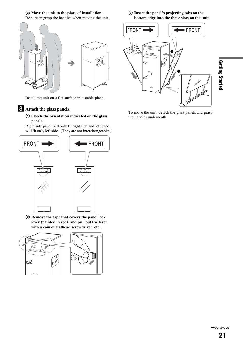 Sony HES-V1000 User Manual | Page 21 / 155