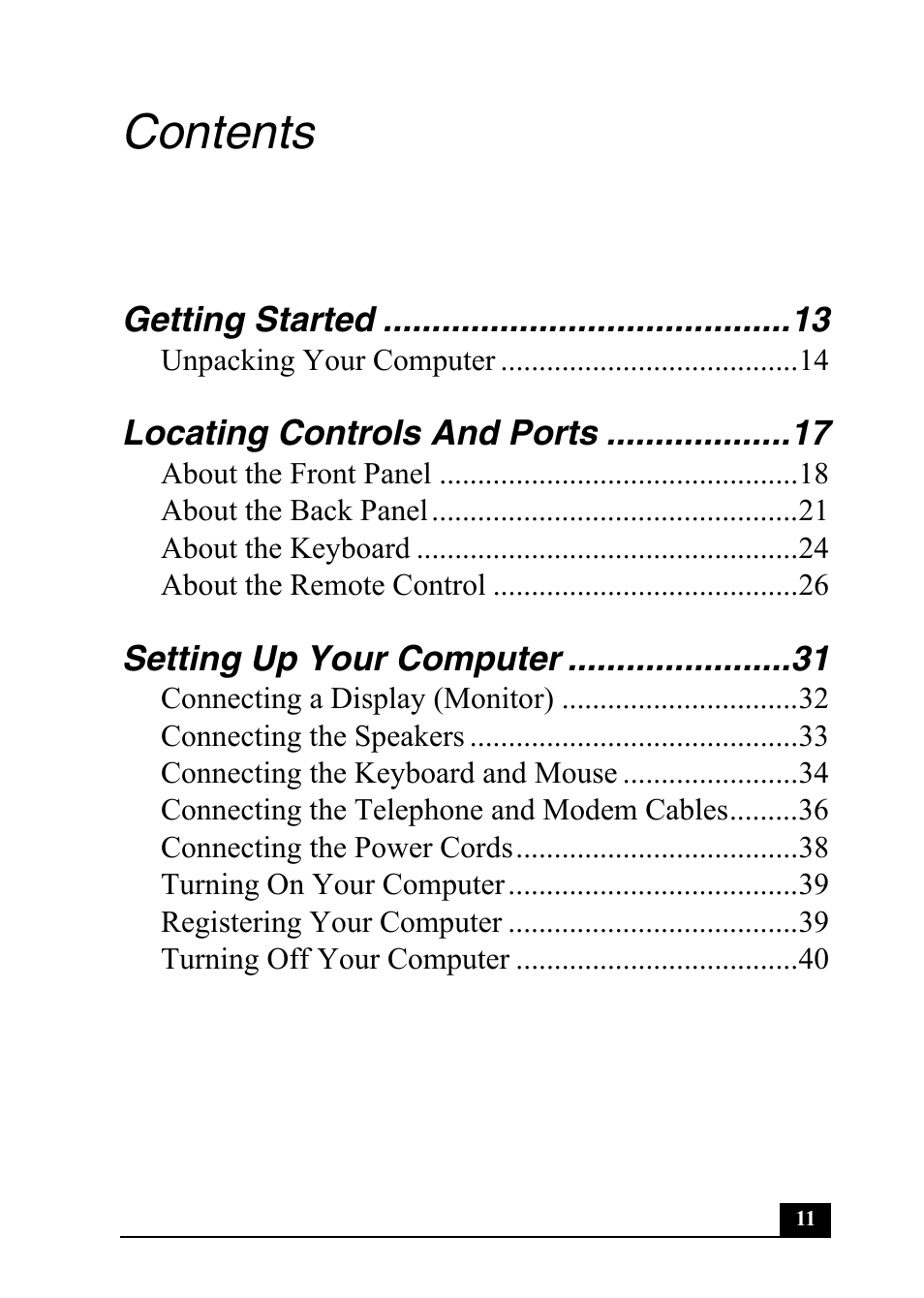 Sony PCV-RS600 User Manual | Page 11 / 48