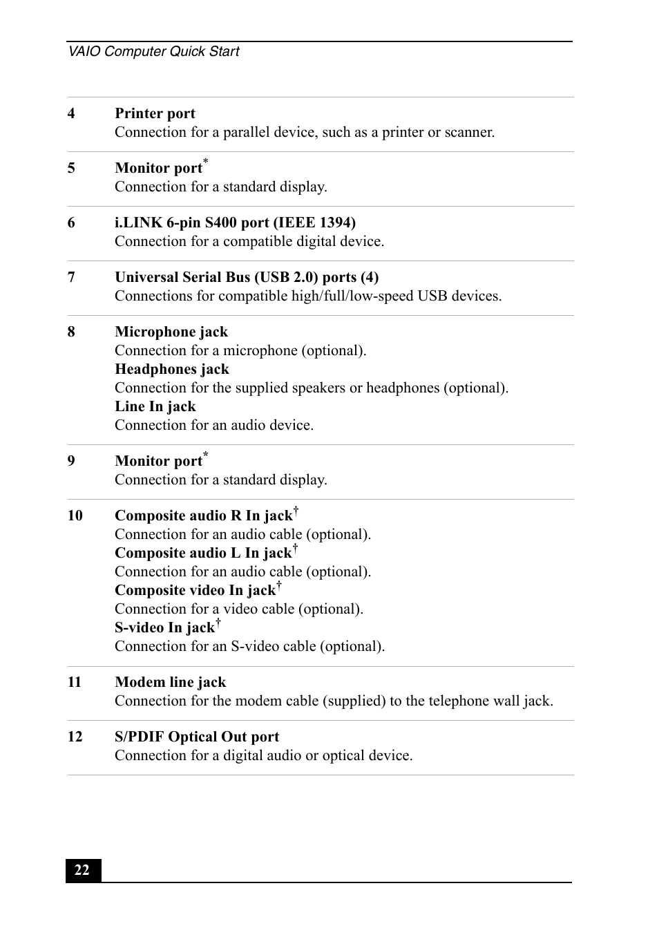 Sony PCV-RS600 User Manual | Page 22 / 48