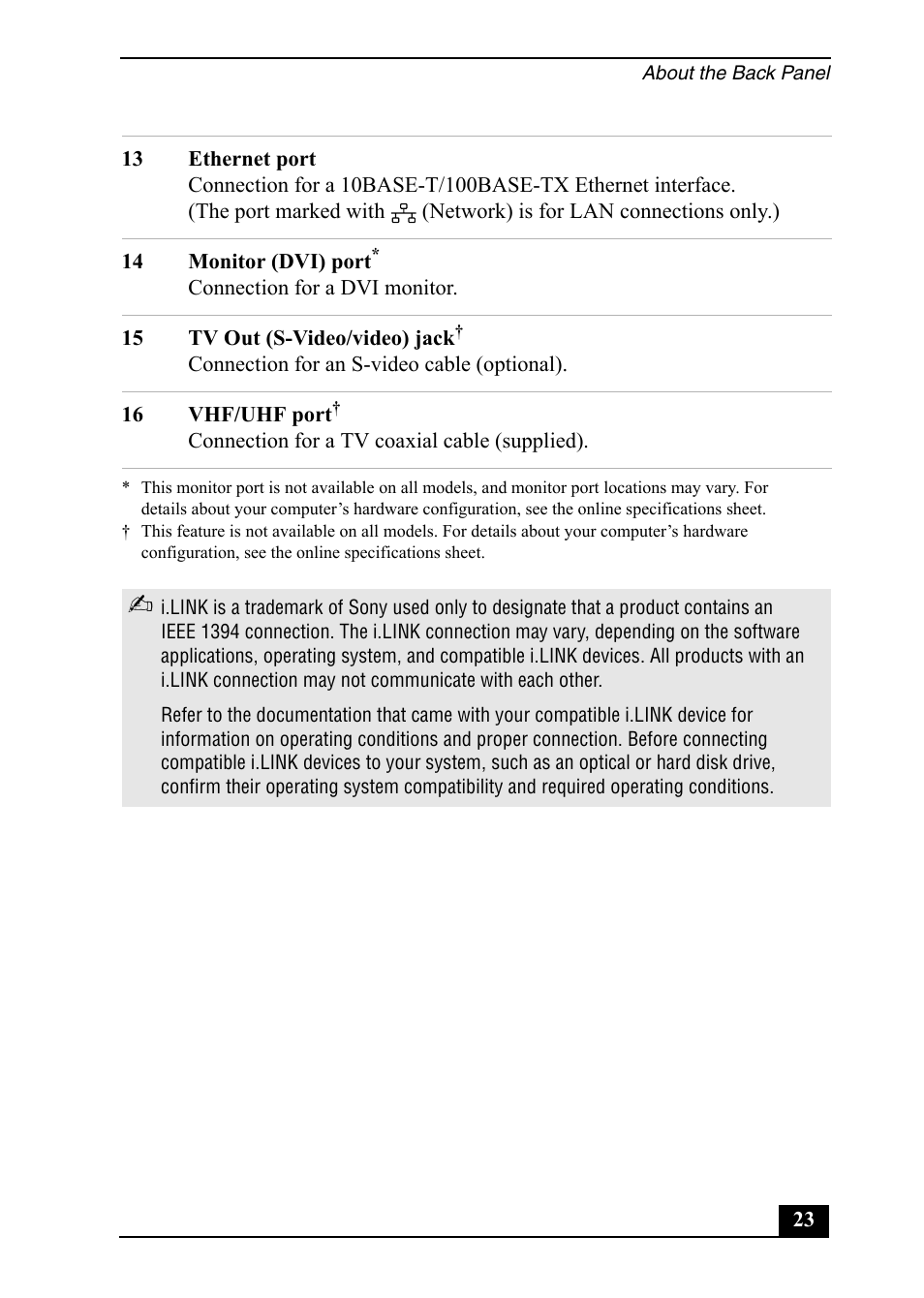 Sony PCV-RS600 User Manual | Page 23 / 48