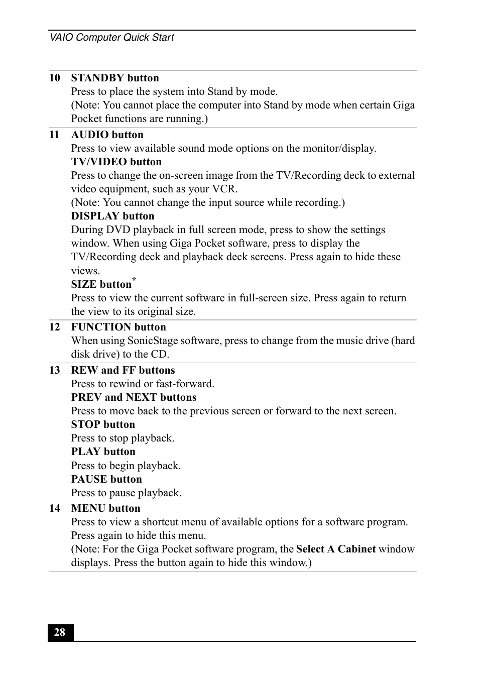 Sony PCV-RS600 User Manual | Page 28 / 48