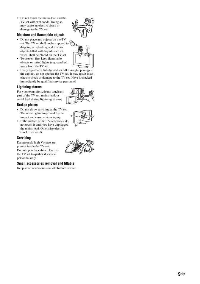 Sony Bravia KDL-26S2030 User Manual | Page 9 / 42