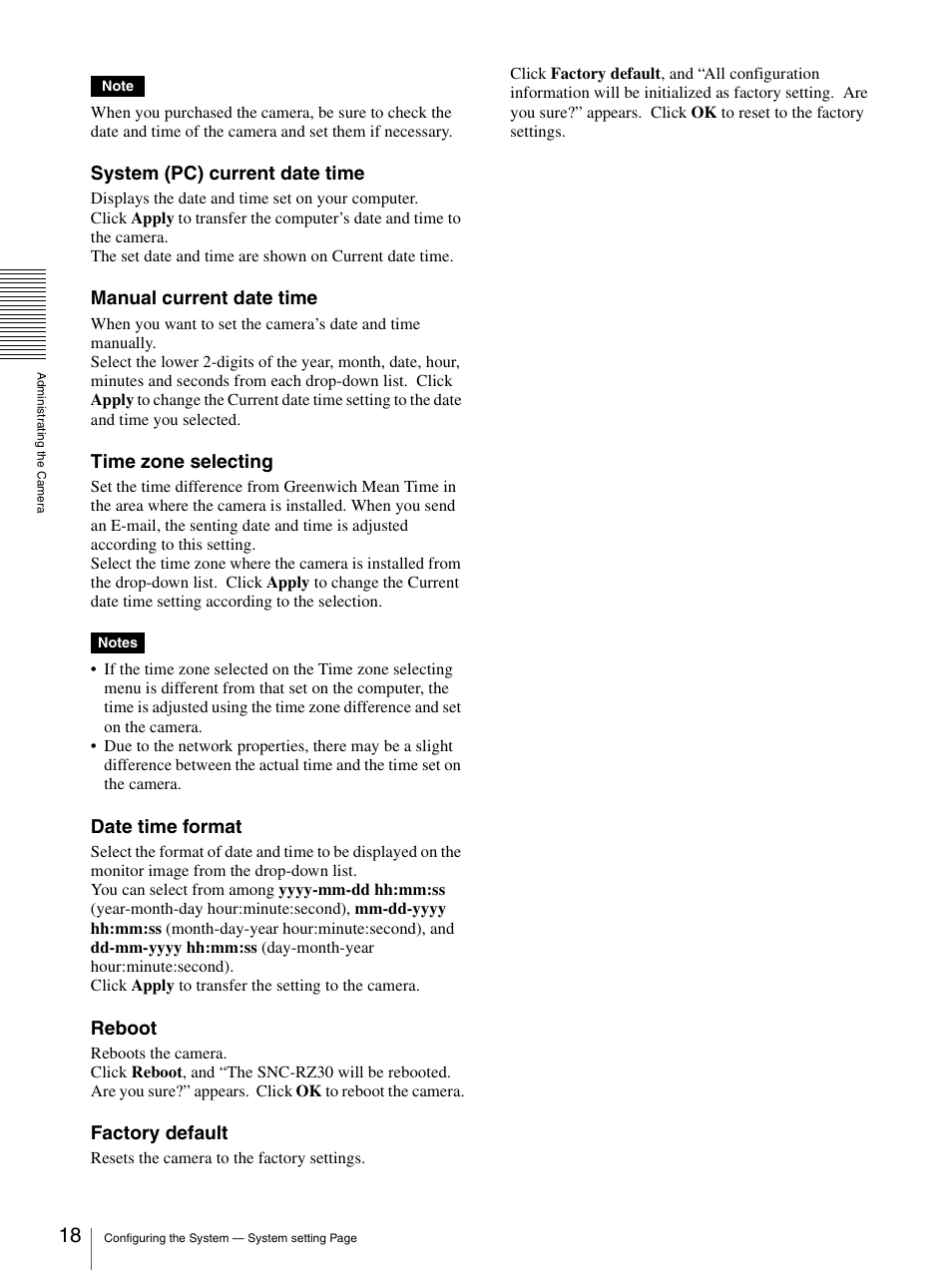 Sony SNC-RZ30N User Manual | Page 18 / 44