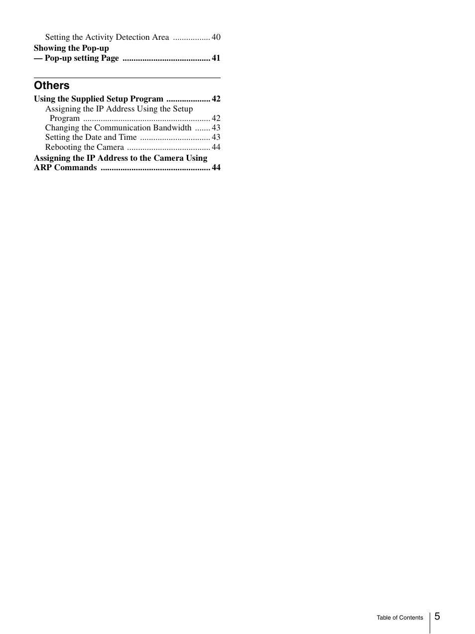 Others | Sony SNC-RZ30N User Manual | Page 5 / 44