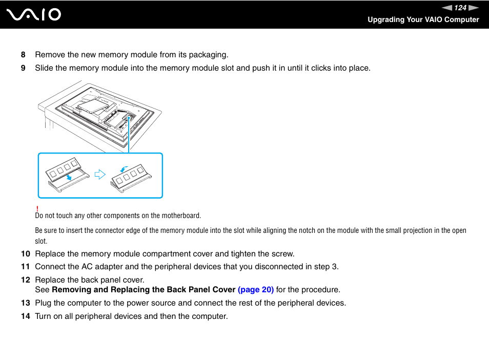 Sony VGC-LT30 Series User Manual | Page 124 / 201