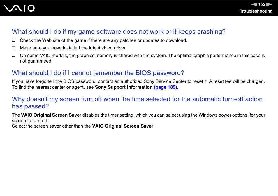 Sony VGC-LT30 Series User Manual | Page 152 / 201